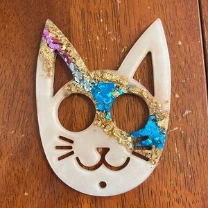 Geode cat Keychain - NEW